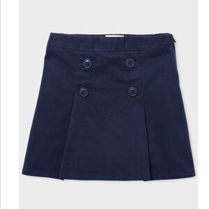 Childrens Place Navy Blue Buttoned Uniform Skort